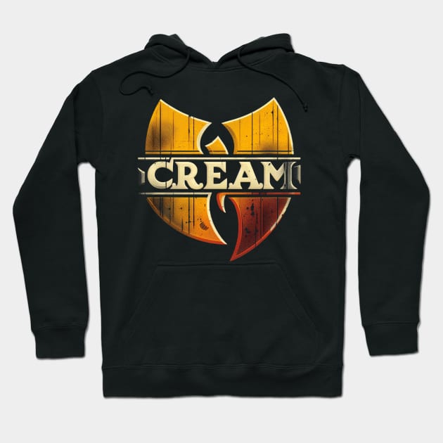 Distressed Wutang clan - C.R.E.A.M Hoodie by thestaroflove